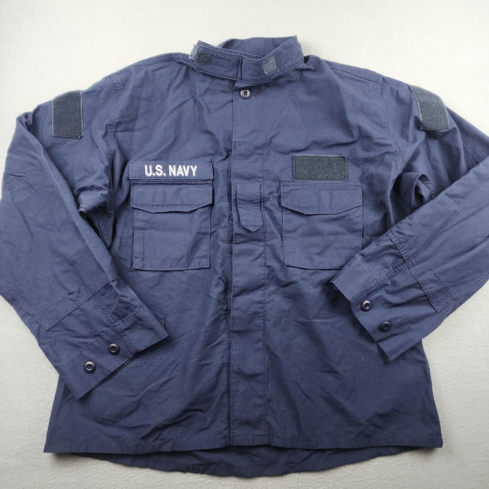 US Navy Coat Mens XL Two Piece Flame Resistant Blue FR Uniform Class 1 2POC